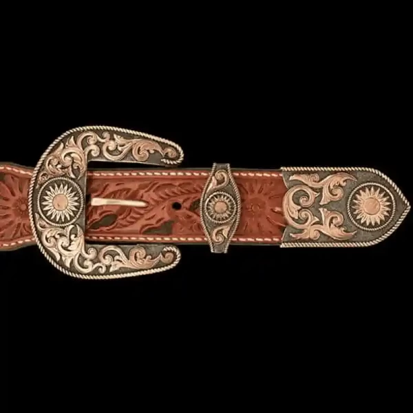 Santa Fe Custom Three Piece Buckle Set